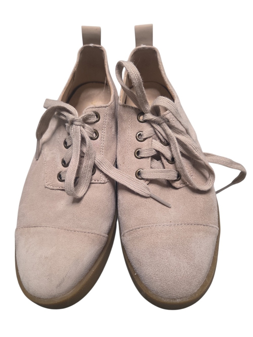 Vionic Women's Suede Lace-Up Loafer Light Taupe - Picture 2 of 9